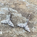 "Crystal Mermaid Tail" Earrings - AJ24E Earrings Biker Jewelry Skull Jewelry Sanity Jewelry Stainless Steel jewelry