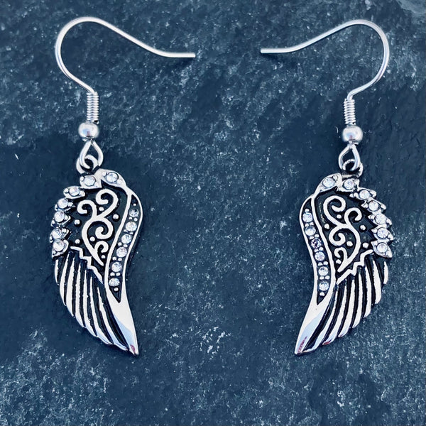 Sanity Jewelry Earrings "Mini Angel Wings" Earrings - Silver Bling - SK2294E