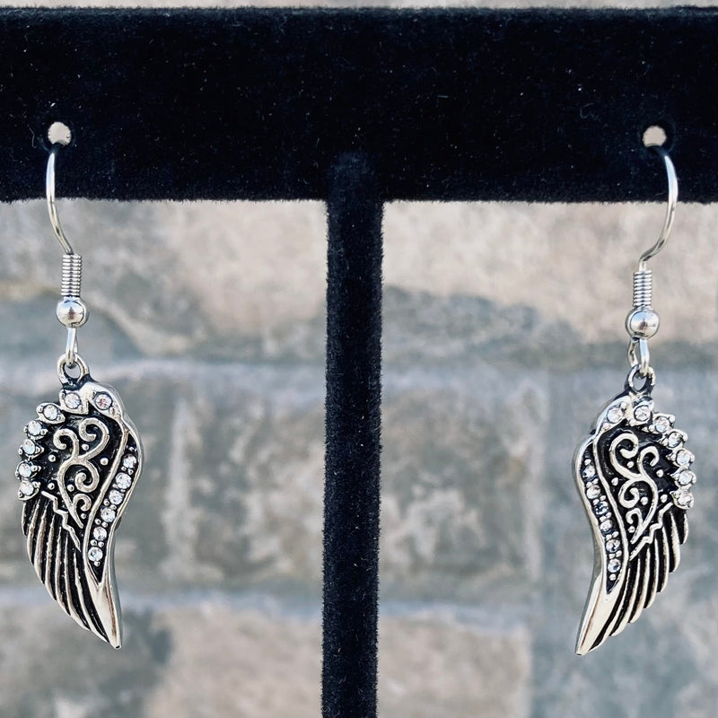 Sanity Jewelry Earrings "Mini Angel Wings" Earrings - Silver Bling - SK2294E