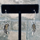 Sanity Jewelry Earrings "Mini Angel Wings" Earrings - Silver & Gold Bling -  SK2534E