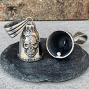 Sanity's Guardian/ Gremlin Bells - Bone Crusher Cruiser - GB18 Guardian Bell Biker Jewelry Skull Jewelry Sanity Jewelry Stainless Steel jewelry