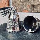 Sanity's Guardian/ Gremlin Bells - Fear None - GB22 Guardian Bell Biker Jewelry Skull Jewelry Sanity Jewelry Stainless Steel jewelry