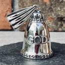 Sanity's Guardian/ Gremlin Bells - God - GB21 Guardian Bell Biker Jewelry Skull Jewelry Sanity Jewelry Stainless Steel jewelry