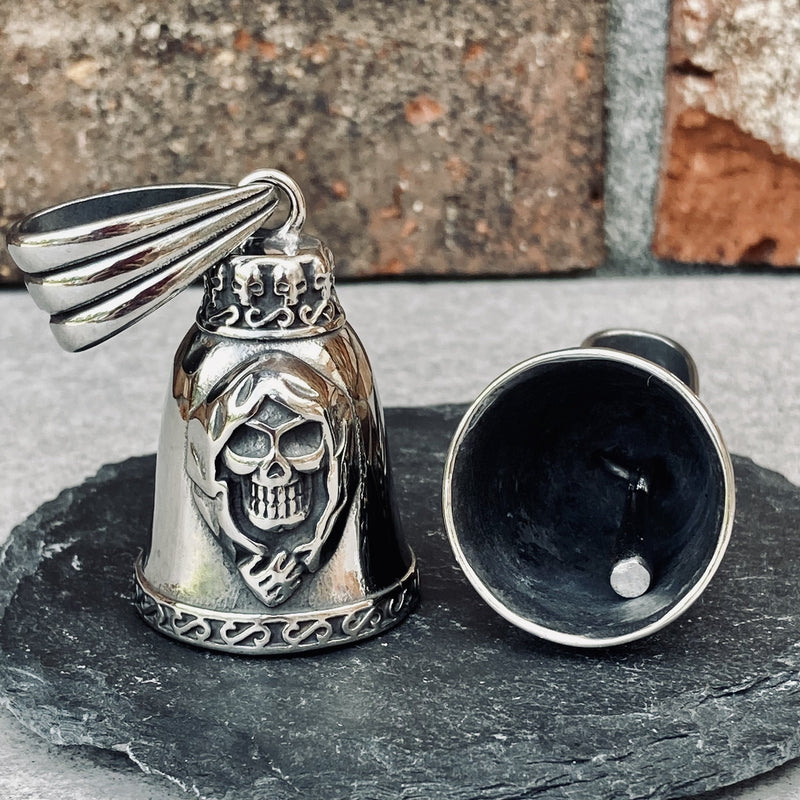 Sanity's Gremlin Bells - Grim Reaper - GB08 Gremlin Bell Biker Jewelry Skull Jewelry Sanity Jewelry Stainless Steel jewelry