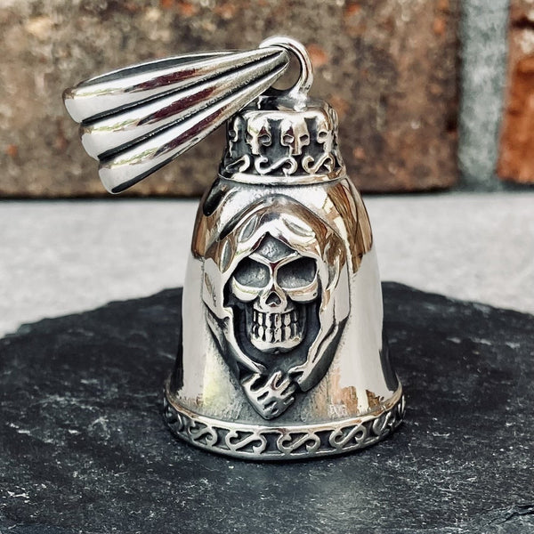 Sanity's Gremlin Bells - Grim Reaper - GB08 Gremlin Bell Biker Jewelry Skull Jewelry Sanity Jewelry Stainless Steel jewelry