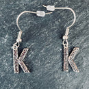 SANITY JEWELRY® K Ladie's Letter Earrings