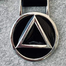 AA Recovery Keychain - KC30 Key Chain Biker Jewelry Skull Jewelry Sanity Jewelry Stainless Steel jewelry