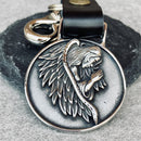 Angel Keychain - KC27 Key Chain Biker Jewelry Skull Jewelry Sanity Jewelry Stainless Steel jewelry