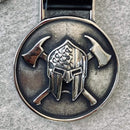 Double Axe Warrior Keychain - KC31 Key Chain Biker Jewelry Skull Jewelry Sanity Jewelry Stainless Steel jewelry