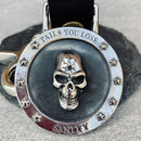 Heads or Tails Keychain - KC28 Key Chain Biker Jewelry Skull Jewelry Sanity Jewelry Stainless Steel jewelry