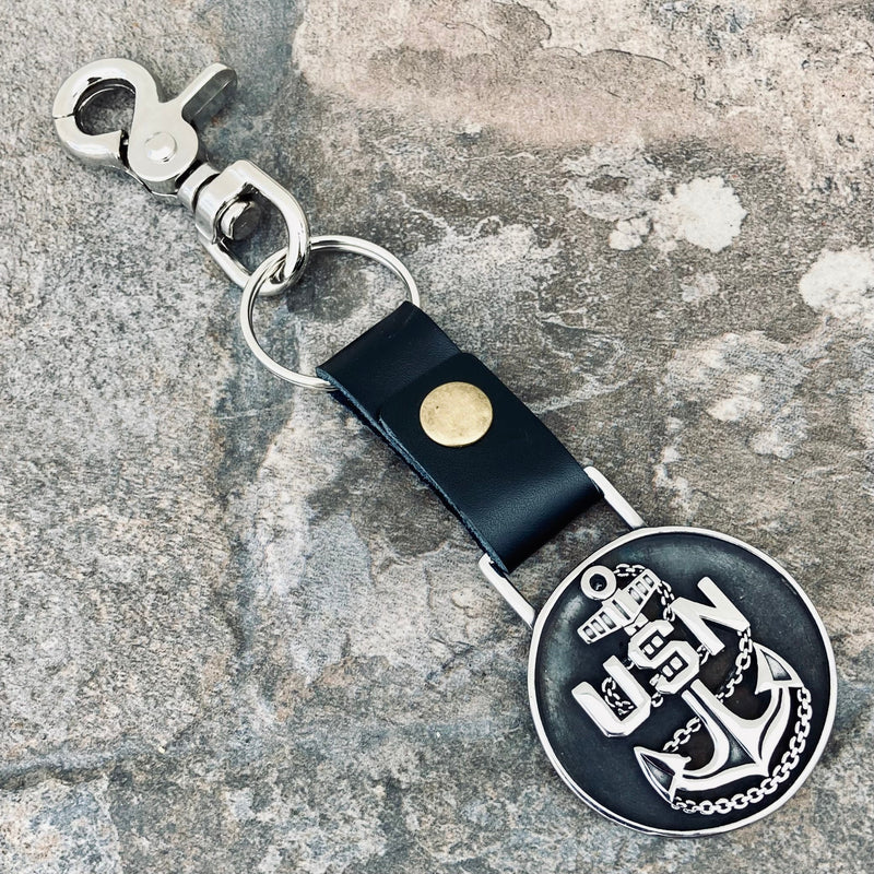 Sanity Jewelry Key Chain Navy Keychain - KC34