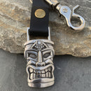 Tiki Man Keychain Key Chain Biker Jewelry Skull Jewelry Sanity Jewelry Stainless Steel jewelry