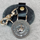 USMC Keychain - KC13 Key Chain Biker Jewelry Skull Jewelry Sanity Jewelry Stainless Steel jewelry