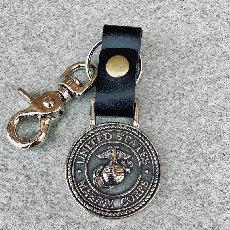 USMC Keychain - KC13 Key Chain Biker Jewelry Skull Jewelry Sanity Jewelry Stainless Steel jewelry