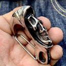 Belt Clip / Clasp - Grim Reaper - Upgrade Your Wallet / Key Chain - WCC-06 Key Clasp Biker Jewelry Skull Jewelry Sanity Jewelry Stainless Steel jewelry