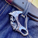 Belt Clip / Clasp - Grim Reaper - Upgrade Your Wallet / Key Chain - WCC-06 Key Clasp Biker Jewelry Skull Jewelry Sanity Jewelry Stainless Steel jewelry