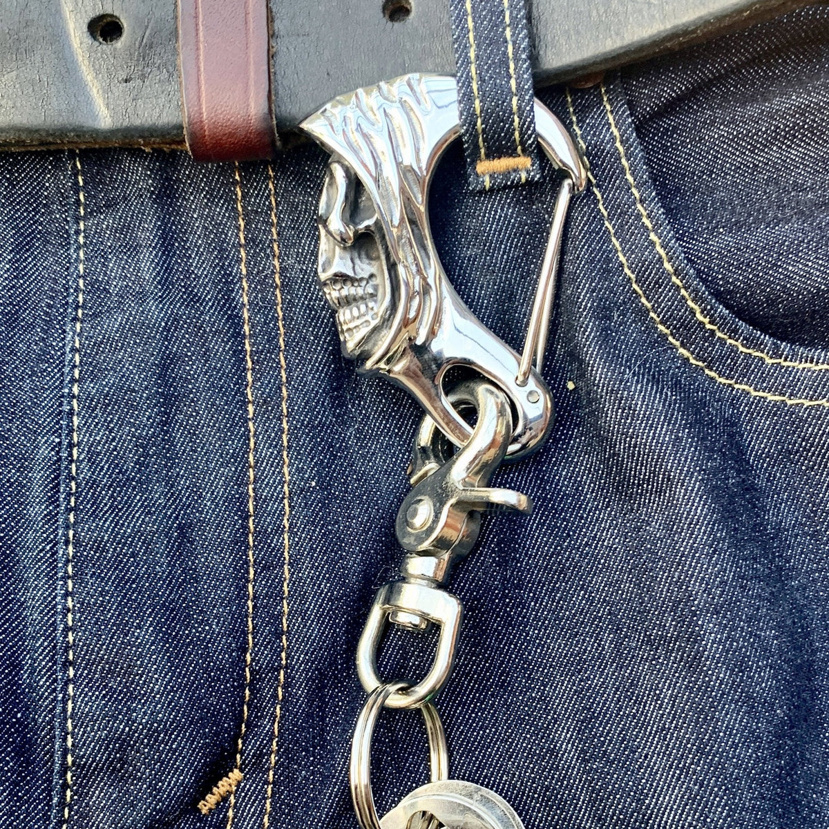Key Clasp | Grim Reaper - For Belt or Wallet Key Chain | Sanity