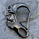 Belt Clip / Clasp - Scream Skull Black - Upgrade Your Wallet / Key Chain - WCC-02 Key Clasp Biker Jewelry Skull Jewelry Sanity Jewelry Stainless Steel jewelry