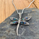 Abalone - Dragonfly Pendant & Chain SK2540 Biker Jewelry Skull Jewelry Sanity Jewelry Stainless Steel jewelry