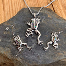 Abalone - Frog Pendant & Chain SK2566 Ladies Necklace Biker Jewelry Skull Jewelry Sanity Jewelry Stainless Steel jewelry
