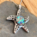 Abalone - Starfish Pendant & Chain SK2565 Biker Jewelry Skull Jewelry Sanity Jewelry Stainless Steel jewelry