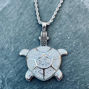 Sanity Jewelry Ladies Necklace "Crystal Land Turtle" - Large - Pendant & Chain SK2592