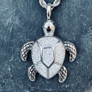 "Crystal Land Turtle" Pendant & Chain SK2591 Biker Jewelry Skull Jewelry Sanity Jewelry Stainless Steel jewelry