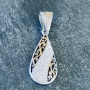 Sanity Jewelry Ladies Necklace "Crystal Teardrop Mini " - Pendant & Chain - AJ2520M