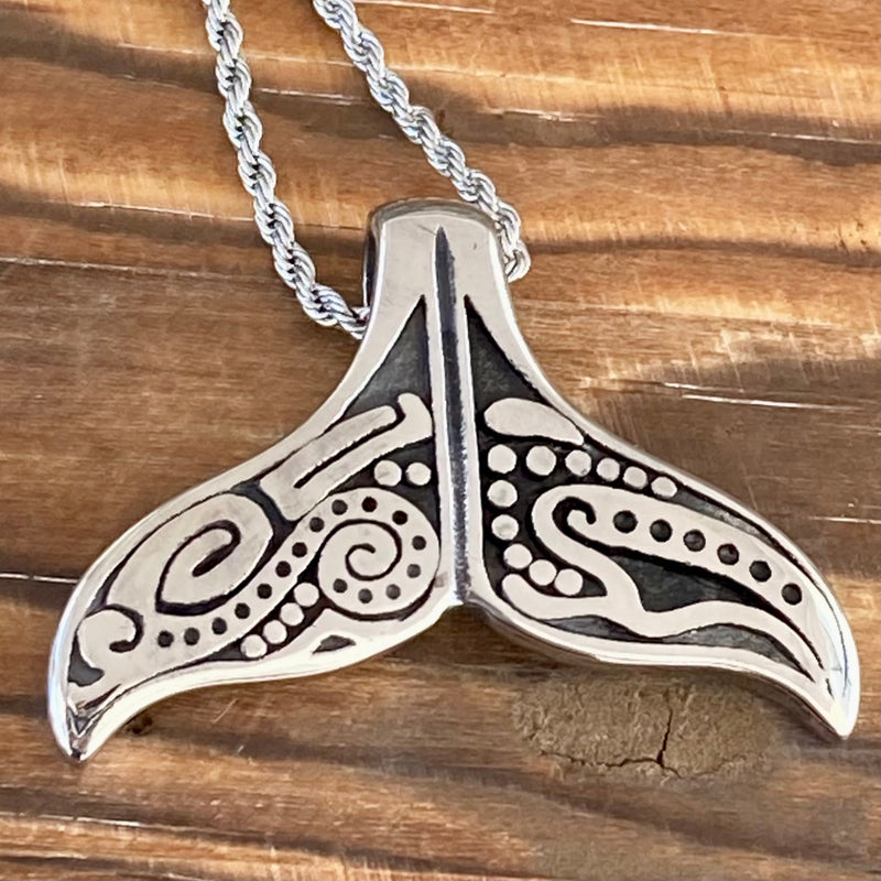 Ladies Necklace | Dolphin Tail & Classic Rope Chain