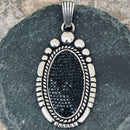 Sanity Jewelry Ladies Necklace Oval - Black Crystal - Maleficent & Rope Necklace or Omega - SK2603