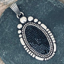 Sanity Jewelry Ladies Necklace Oval - Black Crystal - Maleficent & Rope Necklace or Omega - SK2603