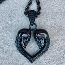 Sanity Jewelry Ladies Necklace "Skulls - 'til Death Do Us Part" PEN739 & Classic Rope Chain