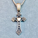 Ladies Pendant - The Queens Cross - Smaller Cross- 1.5 inches tall - PEN710 Ladies Necklace Biker Jewelry Skull Jewelry Sanity Jewelry Stainless Steel jewelry