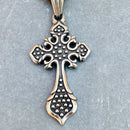 "The Queens Cross" - Larger Cross- 2.75 inches tall - PEN707 Ladies Necklace Biker Jewelry Skull Jewelry Sanity Jewelry Stainless Steel jewelry
