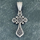 Sanity Jewelry Ladies Necklace "The Queens Cross" - Smaller Cross- 1.5 inches tall - PEN713 & Classic Rope Chain or Omega