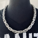 Sanity Jewelry Necklace 20 inches Necklace - Polished Stainless - Daytona Beach Heritage 1/2 inch wide