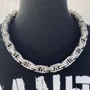 Sanity Jewelry Necklace 22 inches Necklace - Polished - Daytona Beach Road King - 3/4 inch wide