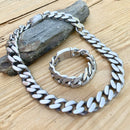 Bagger Necklace - "EASY RIDER" - Brushed - 3/4" wide