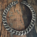 Bagger Necklace - GunMetal Stainless - 1" Wide- The Custom G21N Necklace Biker Jewelry Skull Jewelry Sanity Jewelry Stainless Steel jewelry