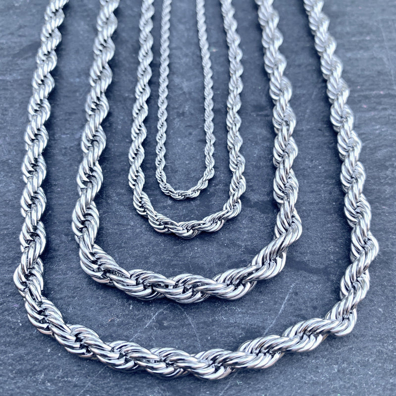 Necklace | Classic Rope Chain for Biker | Sanity Jewelry 4mm - 24
