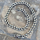 SANITY JEWELRY® Necklace - Corruption - Cuban Link - Custom - Polished Stainless - 1/4" Wide - CN03