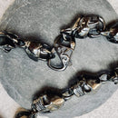 HellRide - Skull Necklace - Black Stainless Steel Necklace Biker Jewelry Skull Jewelry Sanity Jewelry Stainless Steel jewelry