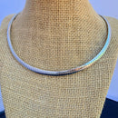 Ladies Necklace - Slide Necklace- 17.5" Omega001 Necklace Biker Jewelry Skull Jewelry Sanity Jewelry Stainless Steel jewelry