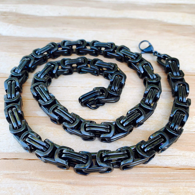 Sanity Jewelry Necklace Necklace - All Black - Daytona Beach Heritage 1/2 inch