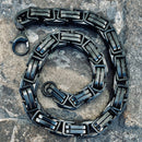 Sanity Jewelry Necklace Necklace - Black Stainless - Daytona Beach CVO 1 inch wide