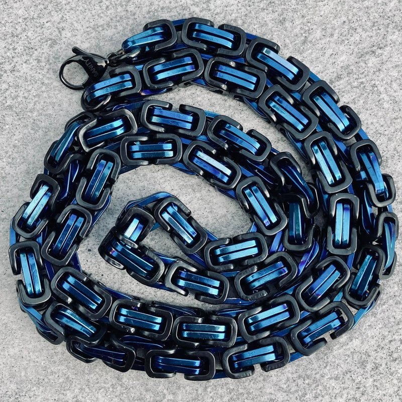Sanity Jewelry Necklace Necklace - Blue & Black - Daytona Beach Heritage 1/2 inch