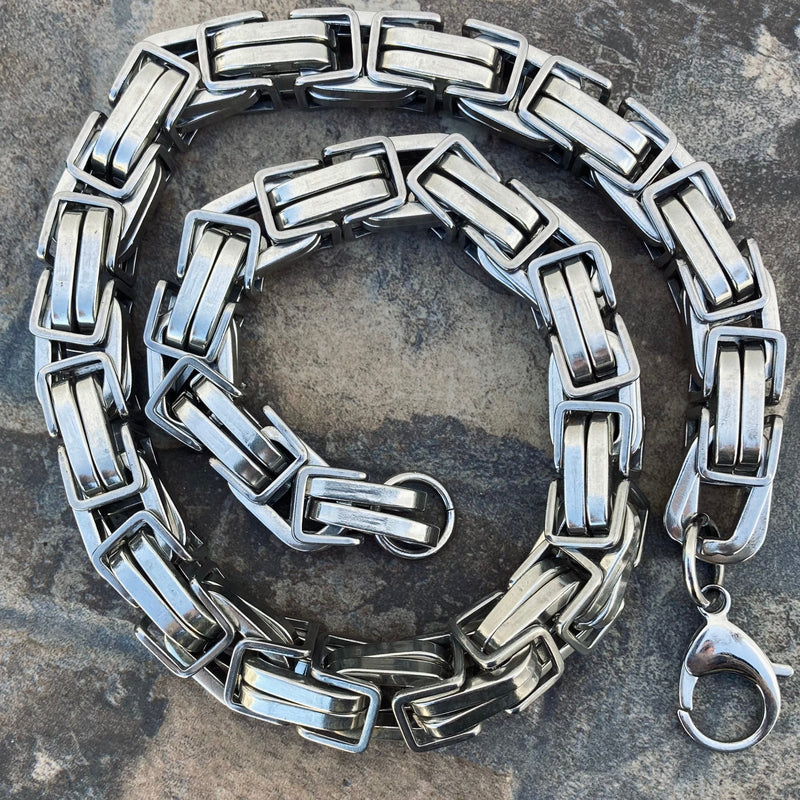Sanity Jewelry Necklace Necklace - Polished Stainless - Daytona Beach CVO 1 inch wide