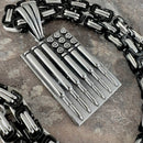 Sanity Jewelry Necklace "Sanity's Combo" - American Flag Shell Casings Pendant & Necklace (284)