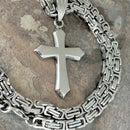Sanity Jewelry Necklace "Sanity's Combo" - Cross - Polished Shiny Cross Pendant & Necklace (706)