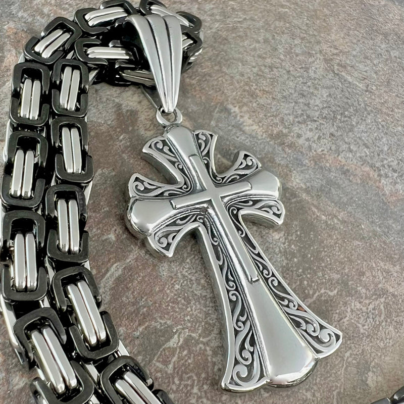Sanity Jewelry Necklace "Sanity's Combo" - Crusaders Cross Pendant & Necklace (691)
